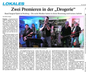Bericht über Surgical Spirit Live